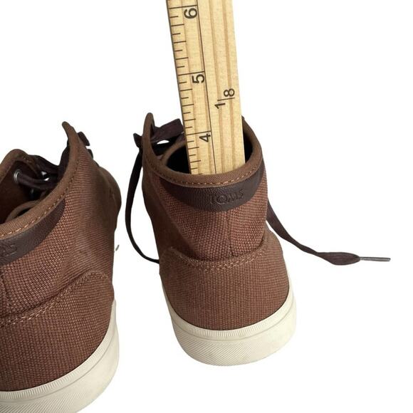 Men’s Toms Carlo Mid-Calf Brown Canvas Casual Sneakers in size 7. - Picture 9 of 13